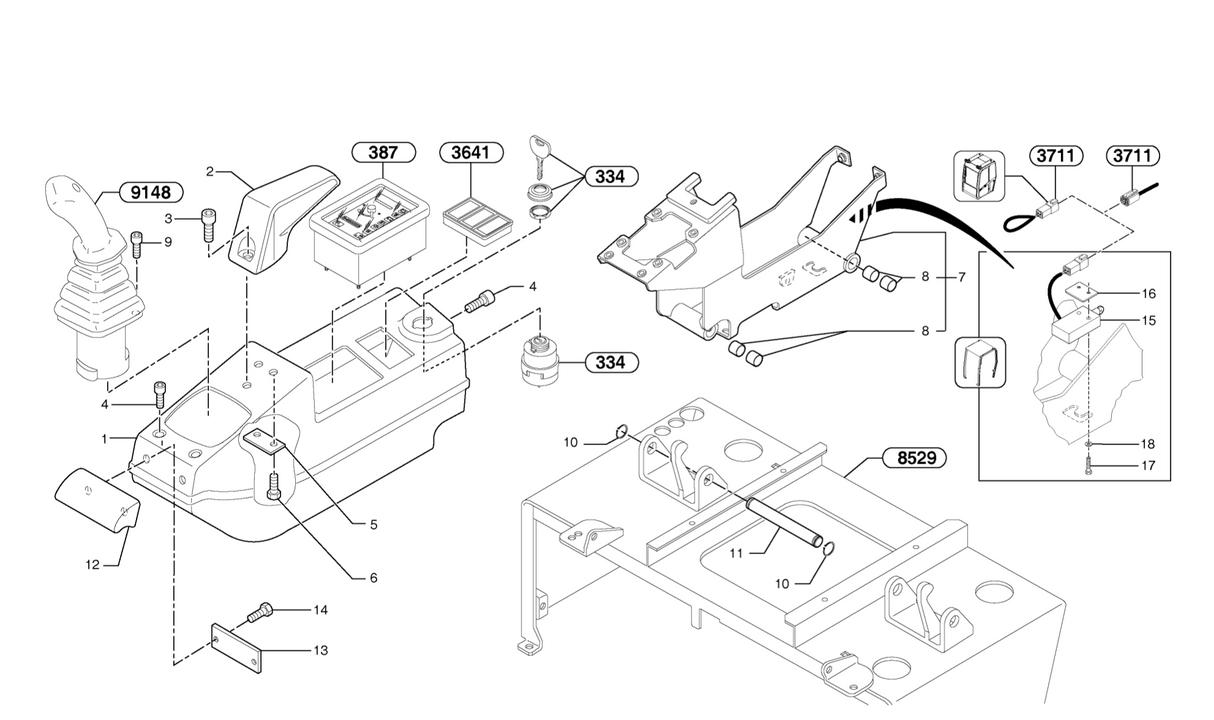 CONTACTEUR DE FIN DE COURSE POUR VOLVO EC15B EC20B EC25 EC30 EC35 EC45