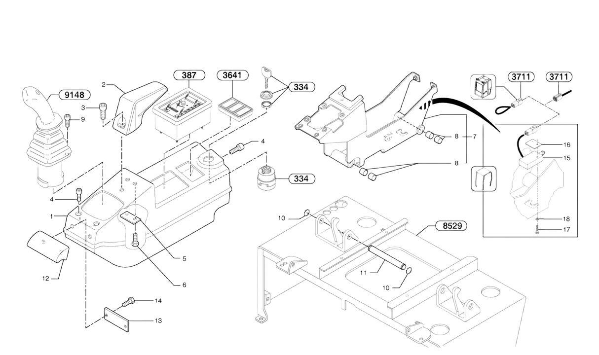 contacteur de fin de course pour VOLVO EC15B EC20B EC25 EC30 EC35 EC45
