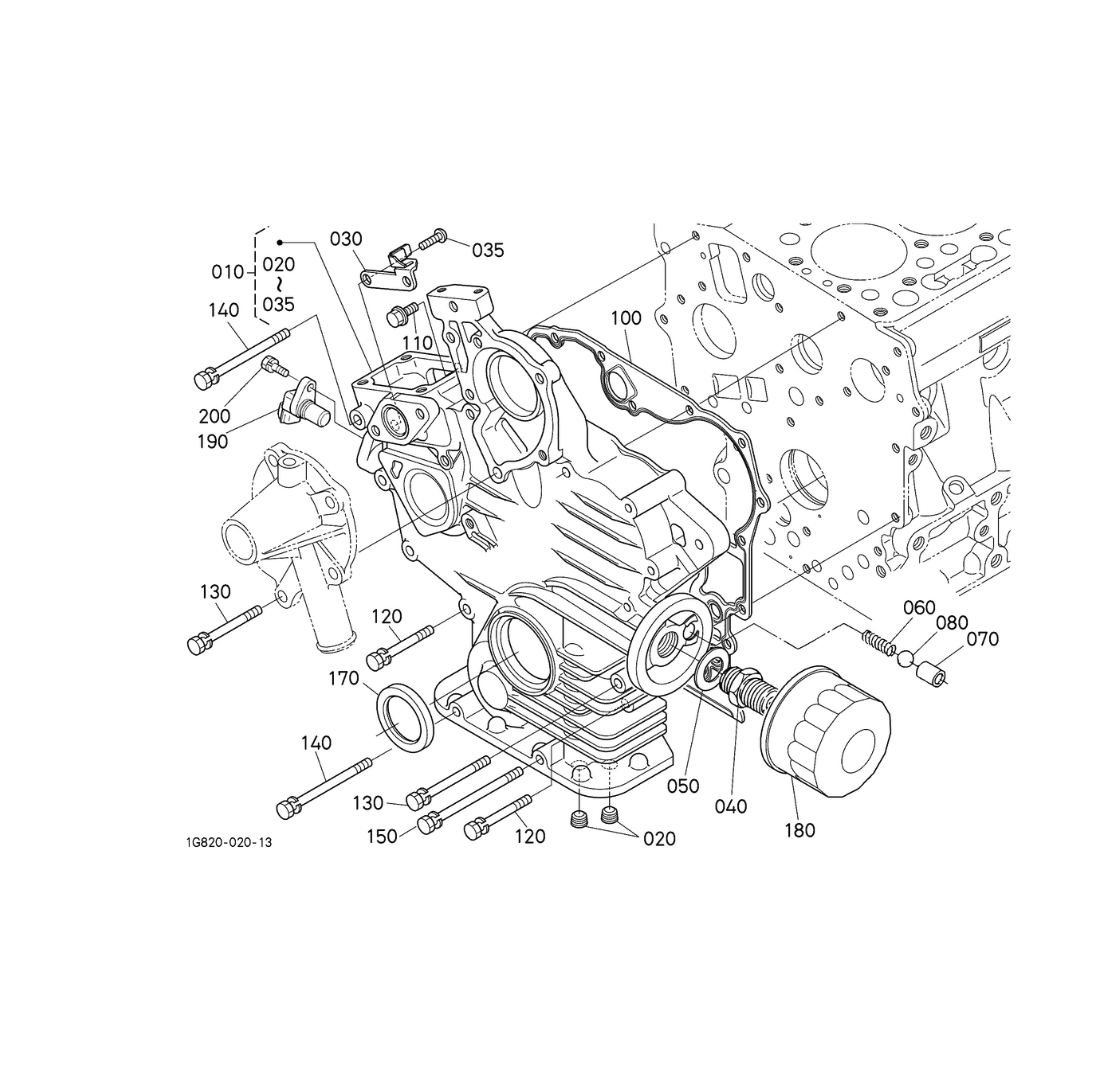 Kit de filtre complet pour Kubota KX41-3 KX36-3