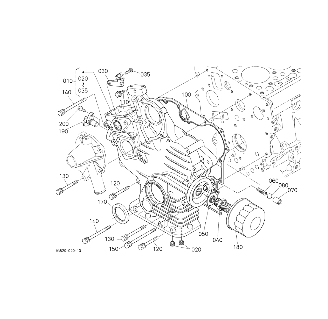 Kit de filtre complet pour Kubota KX41-3 KX36-3