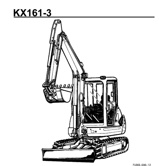 Kit de filtre complet pour Kubota KX161-3