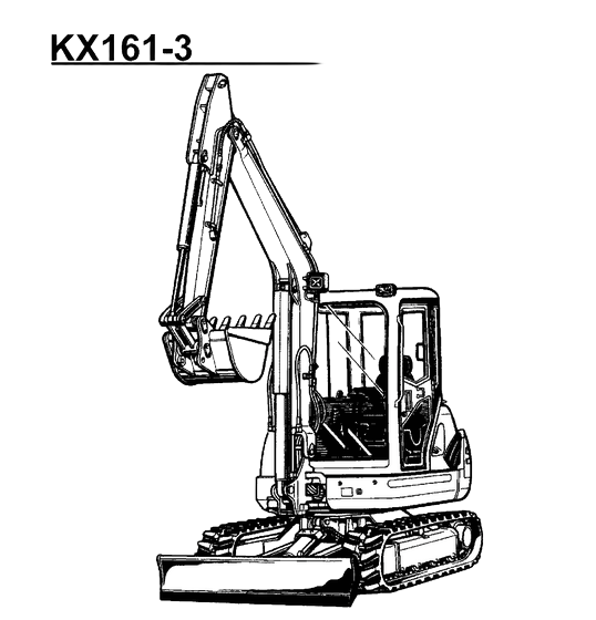 Kit de filtre complet pour Kubota KX161-3