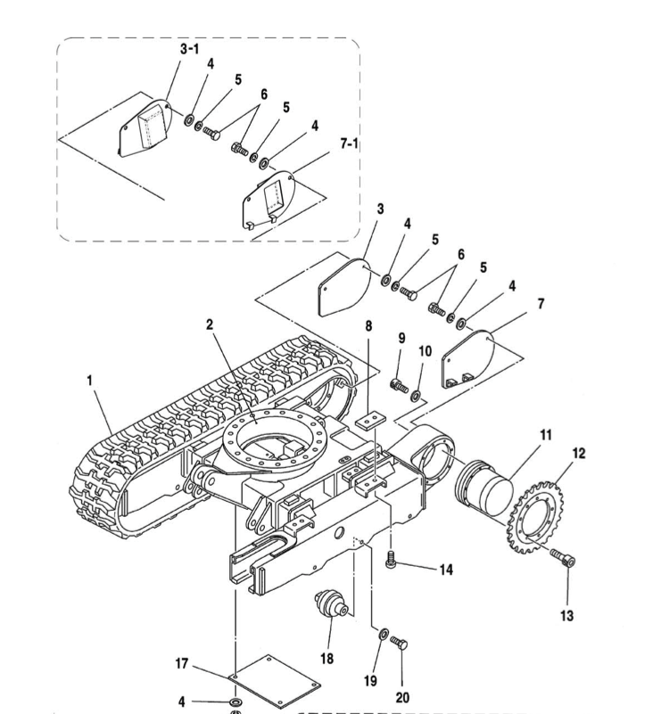 barbotin pour IHI 15NX 14NXT 15NX2 15VXT 16NXT 16VXT-17VXT 18NXT 19VXT IHI423454300