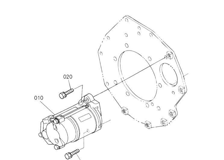 démarreur kubota U20-3 alpha U25-3 alpha 19269-6301-0