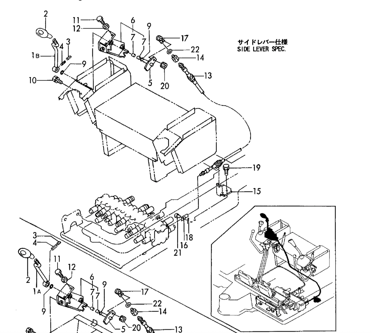 cable de lame Yanmar B27-2A