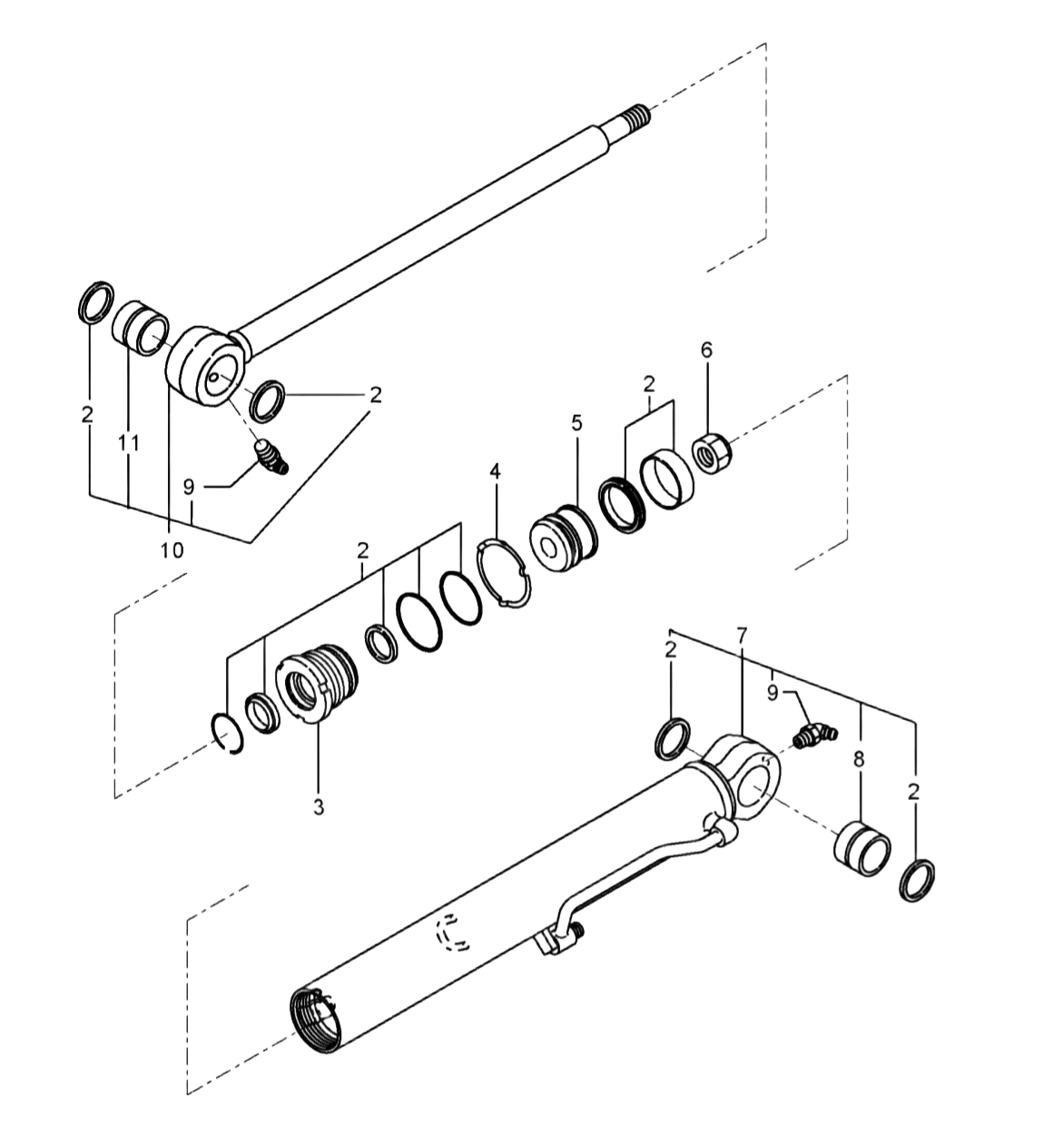 kit joint de vérin de balancier Yanmar VIO25-4