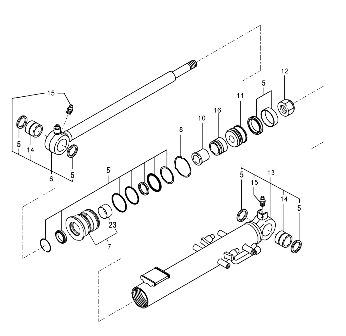 kit joint de vérin de flèche Yanmar vio 25-4