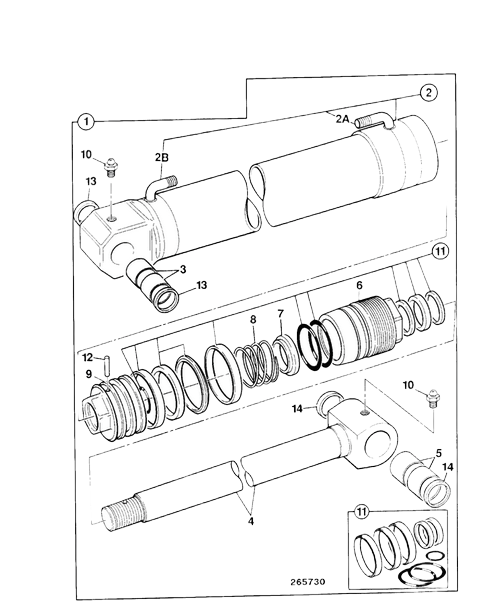 kit joint de vérin de balancier JCB 3CX