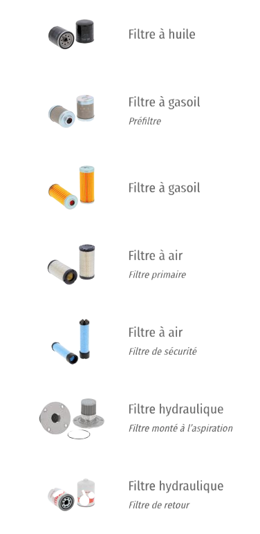kit complet filtration Hitachi zx18 3YB1