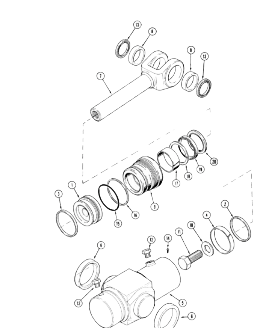 kit joint de vérin Case 1542827C1 et 177511A1