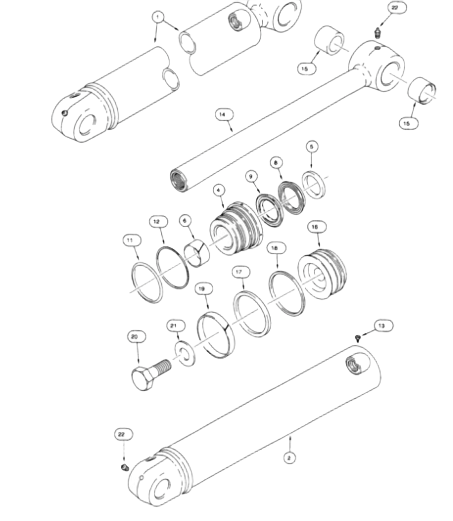 kit joint de vérin Case 183795A3