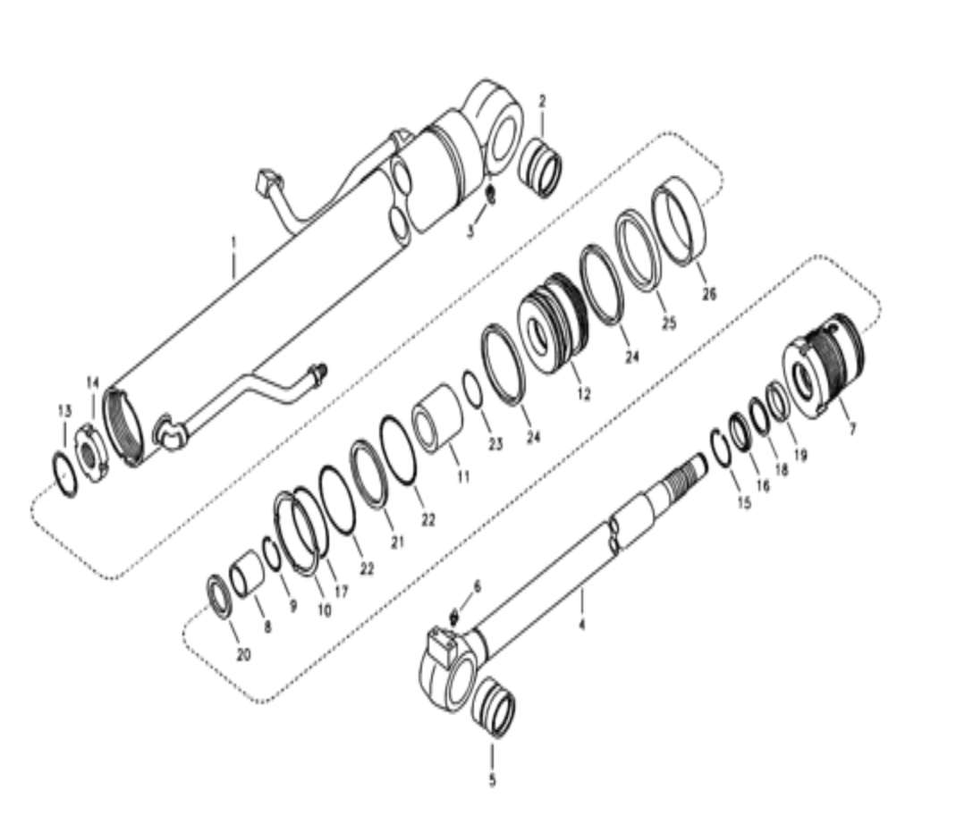 kit joint de vérin de flèche Volvo EC55B