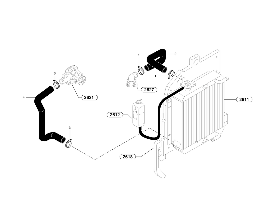 durite de refroidissement volvo ec45 VOE 11806113