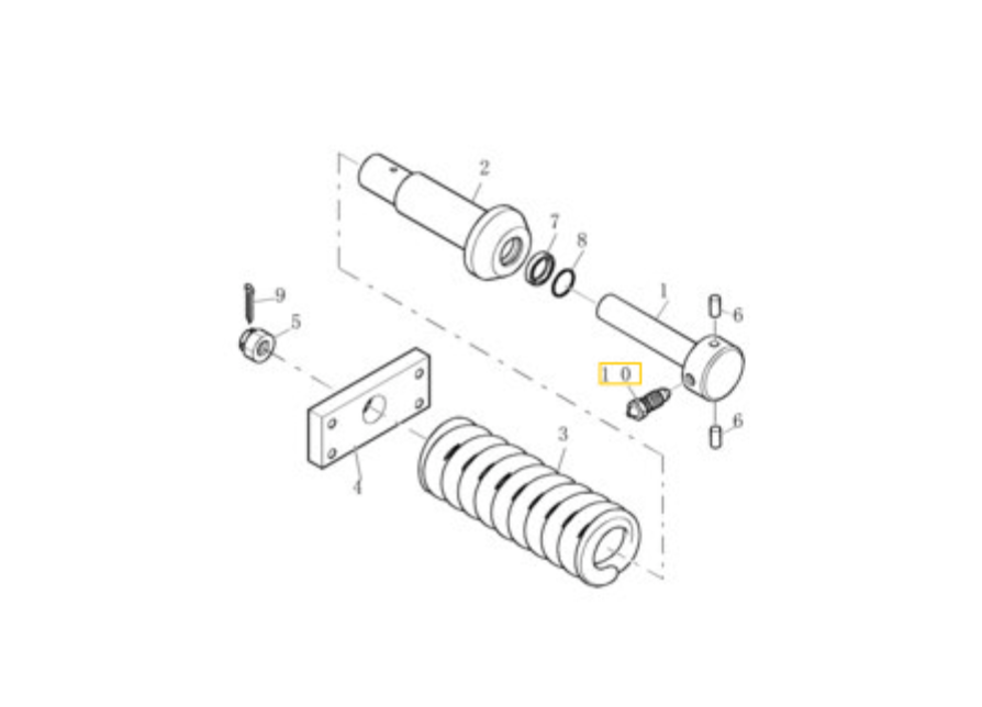 graisseur tendeur de chenille New holland PX80B01026P1