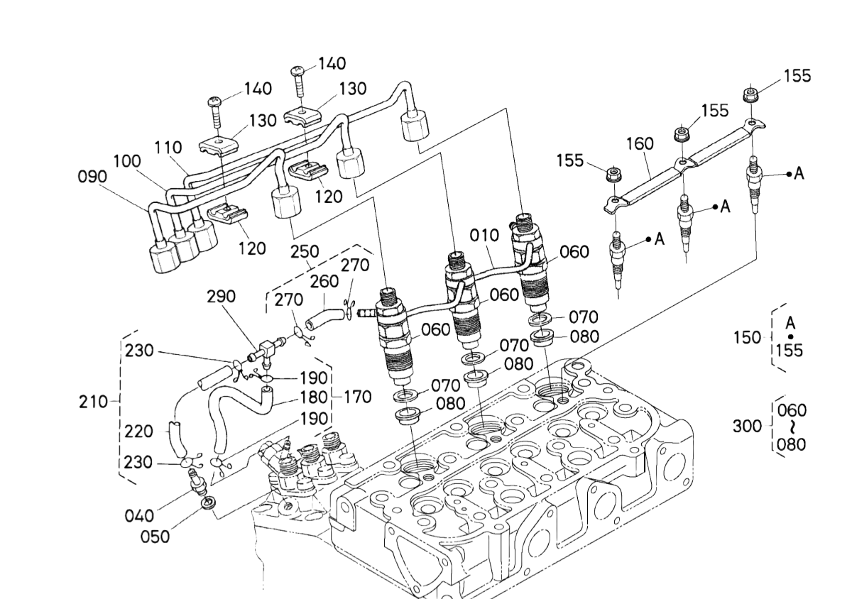 INJECTEUR POUR KUBOTA U15-3