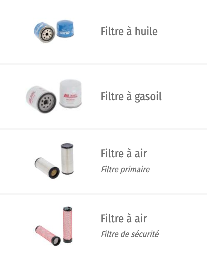 Kit de filtre pour AUSA D300h D300AMG