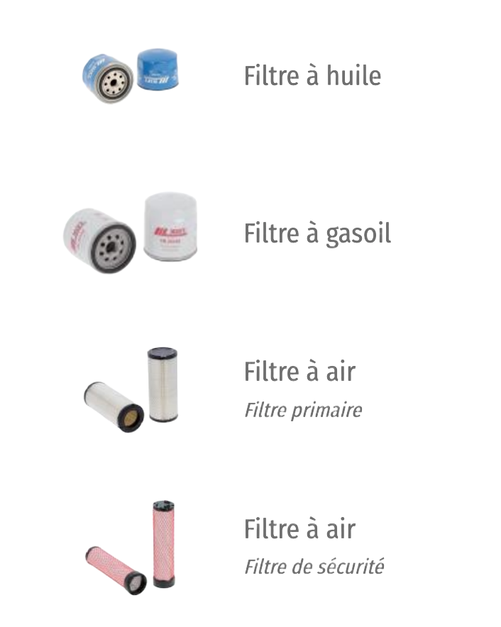 Kit de filtre pour AUSA D300h D300AMG