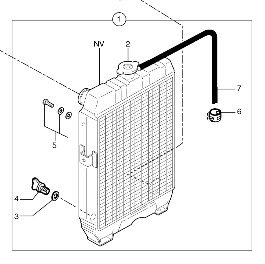 RADIATEUR D'EAU VOLVO 7418486 EC13XR-XTV EC15BXT EC15BXR TYPE 272 EC15 BXT EC20 BXT TYPE 272