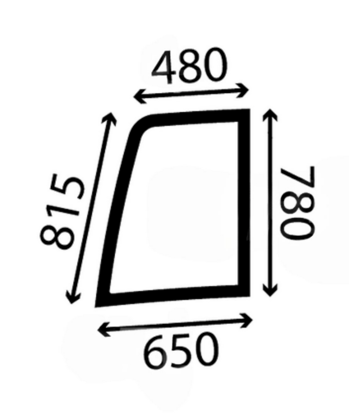 vitre superieur de porte pour Volvo EC55C