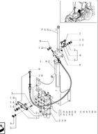cable de commande de drop pour tractopelle new holland 555E 575E 655E 675E LB110B LB115 LB75 LB90 LB95 NH75 NH85 NH95 85806155