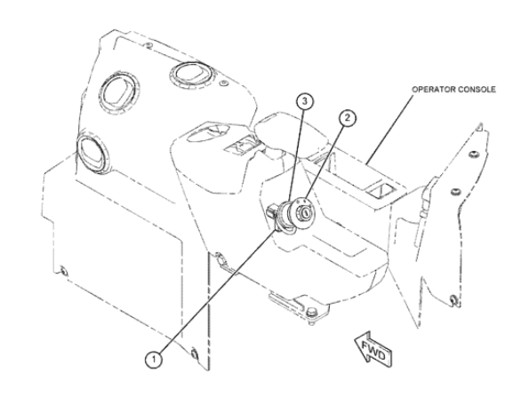 contacteur a clé pour mini pelle Caterpillar
