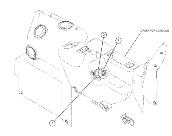 contacteur à clé pour mini pelle Caterpillar serie 302
