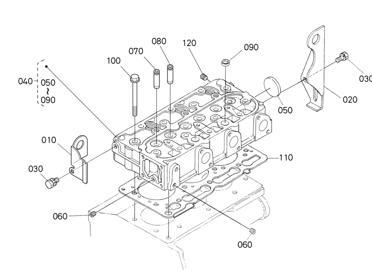 joint de culasse pour kubota U25-3