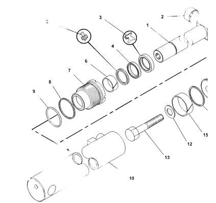 kit joints de vérin de machoire godet drop pour caterpillar 428