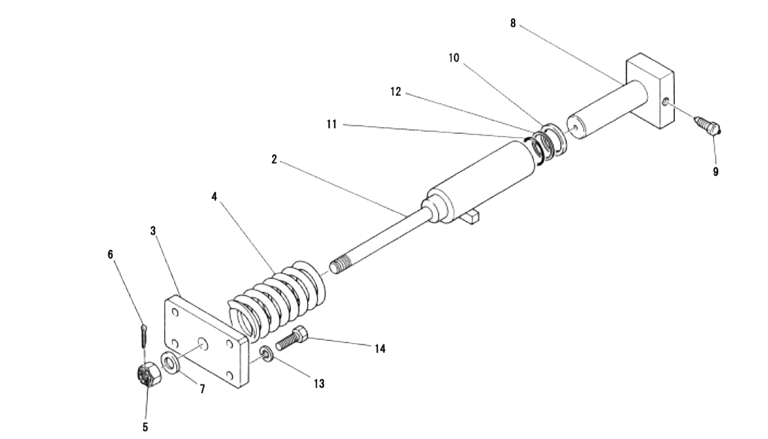 kit joint de tendeur de chenille Takeuchi TB025