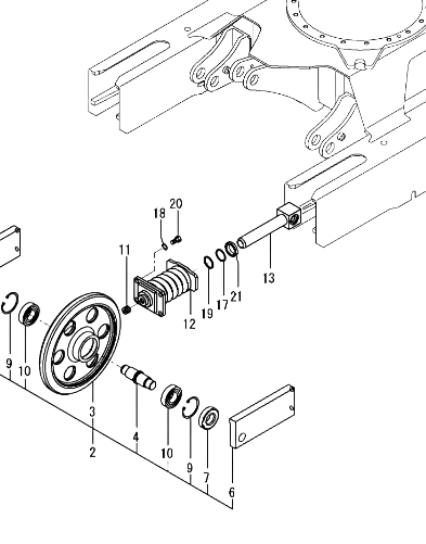 kit joint de tendeur de chenille Yanmar sv17 vio15-2 vio20-2
