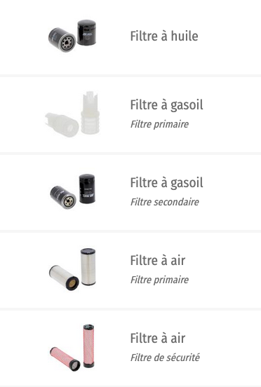 Kit filtre pour Volvo ECR 88