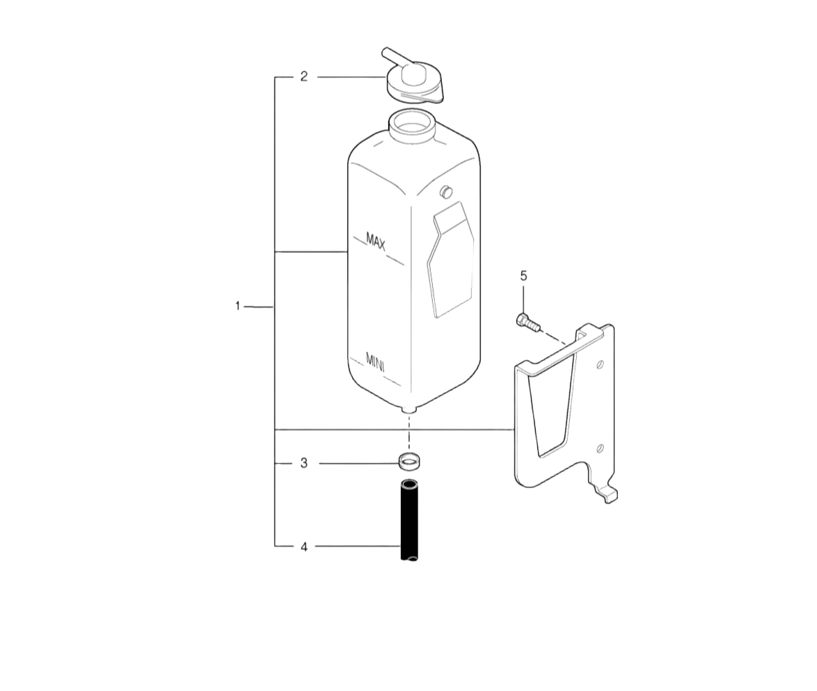 vase d'expansion pour Volvo EC13 EC15 EC20 EC25 EC30 EC35 EC45