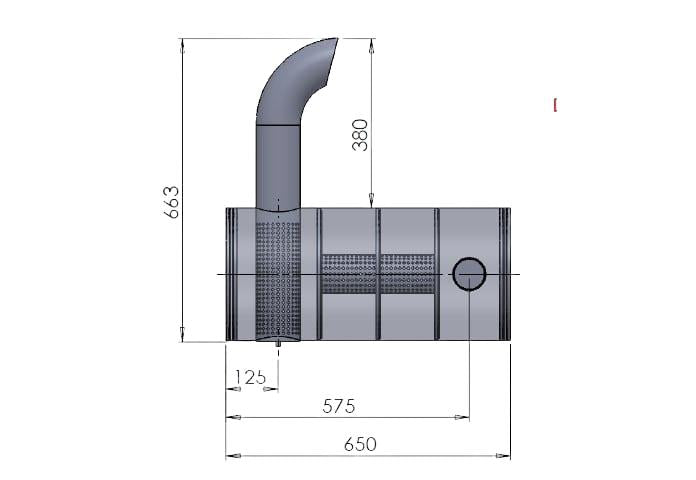 Échappement Volvo EC210C 14388366