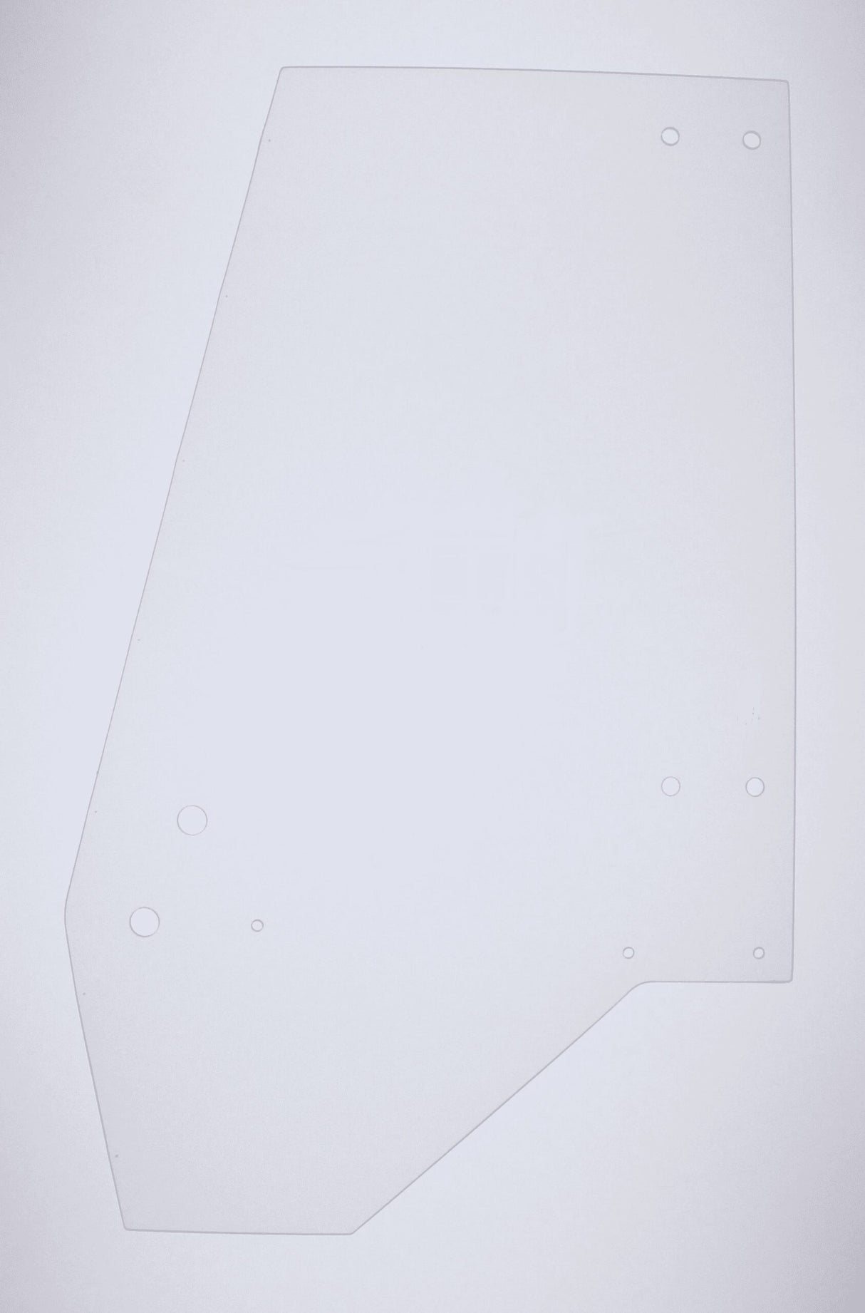 JCB 3CX2 Verre de porte gauche