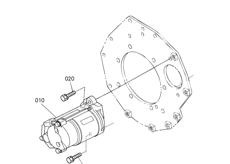 démarreur kubota U20-3 alpha U25-3 alpha 19269-6301-0