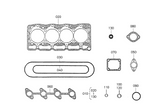 Ensemble de joints de moteur V1505 Kubota Engine