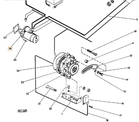 démarreur pour Case 450 450A 580CK 580CKB