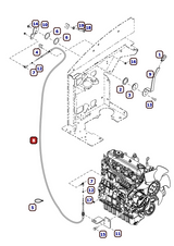 cable d'accelerateur pour bobcat 425 428
