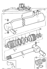 kit joint de vérin cavage et godet drop pour JCB 3CX 991/20021