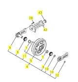 ensemble de tendeur de chenille pour Yanmar vio 57-U