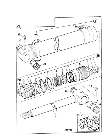 kit joint de vérin de balancier JCB 3CX