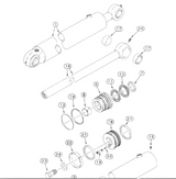 kit joints de vérin Case 580