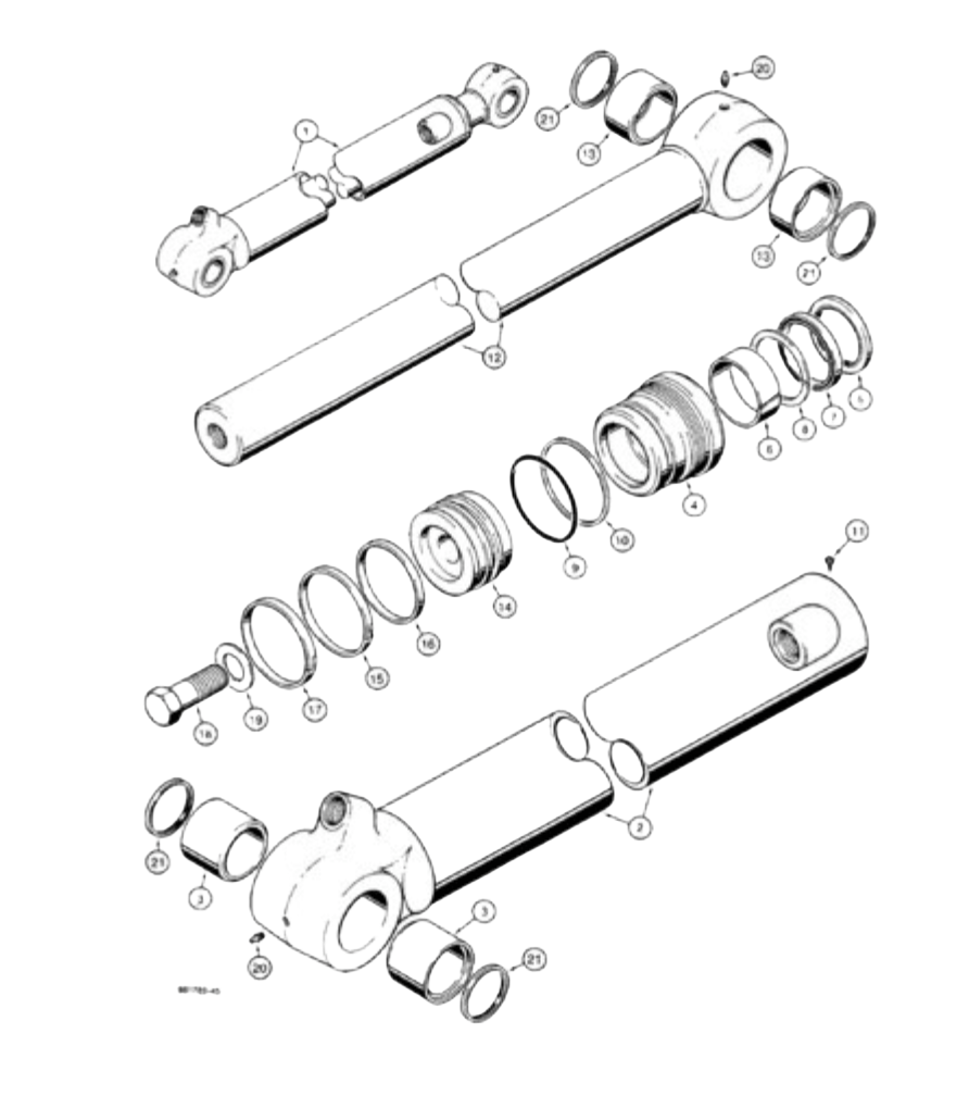 kit joints de vérin Case 235916A1