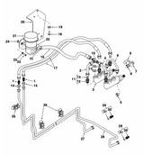 réservoir de liquide de frein TEREX 760 820 860 880 970