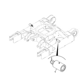 galet supérieur JCB 55 Z1