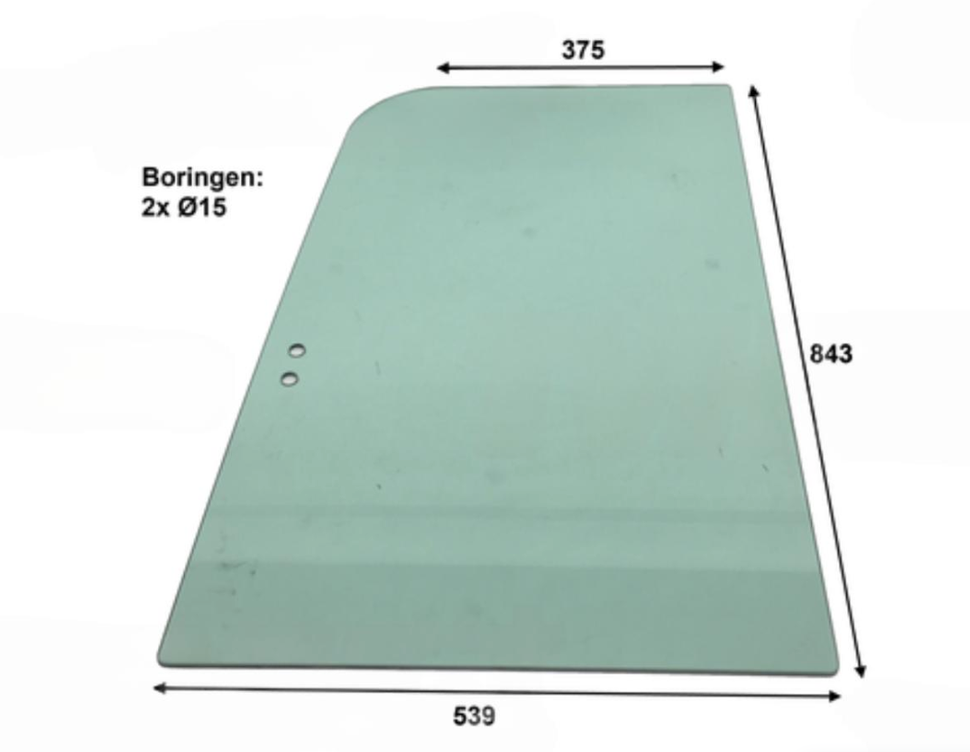 vitre latéral droit avant de cabine Case CX26B ZTS