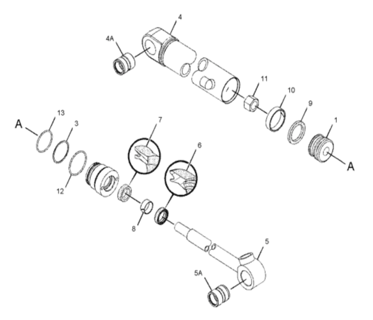 kit joint de vérin de flèche Caterpillar 301.6 180-8546