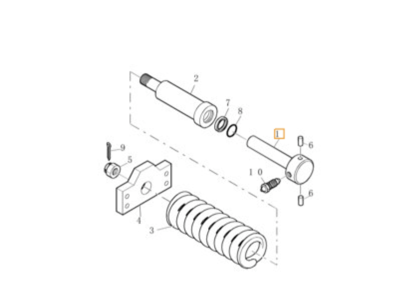 piston de tendeur de chenille Case