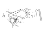 Courroie de ventilateur nervuré pour convenir à Volvo EC140B EC135B