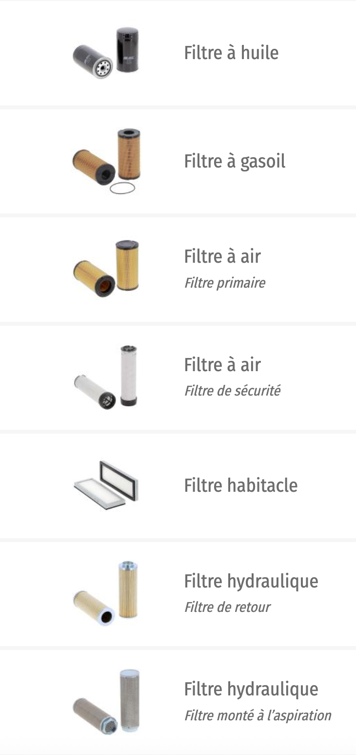 Kit de filtre Manitou 1030s